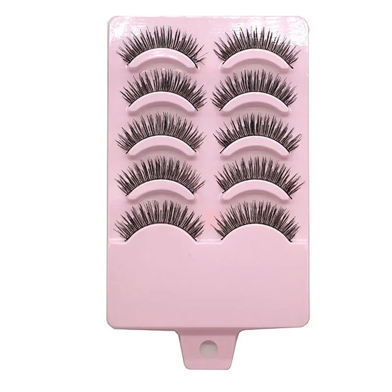 New 5Pair Lengthening Natural False Eye Lashes High Quality Fake