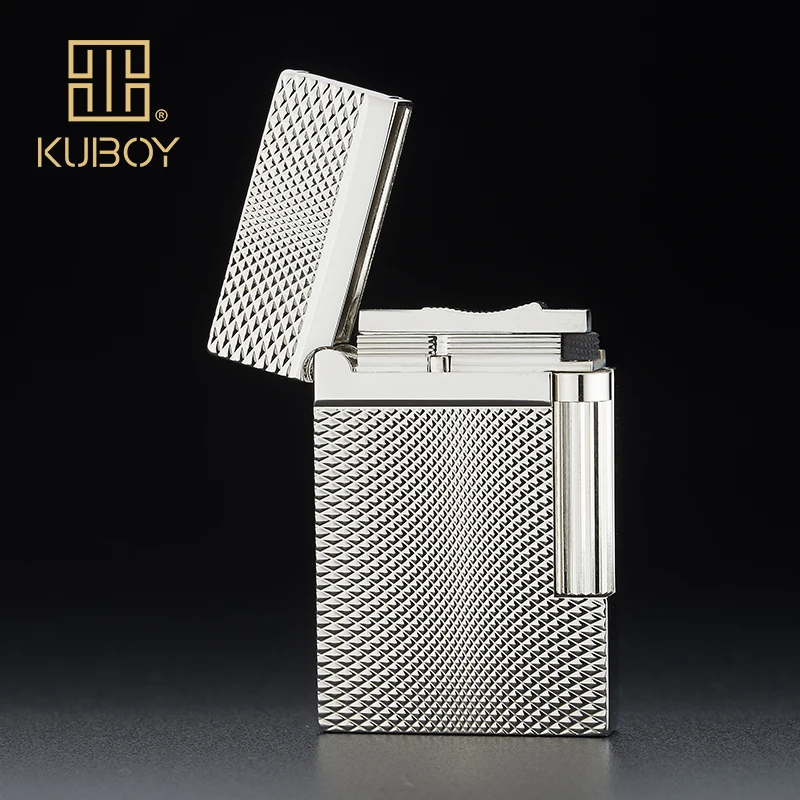High Quality Brand KUBOY Gas Cigarette Lighter High end Metal Windproof