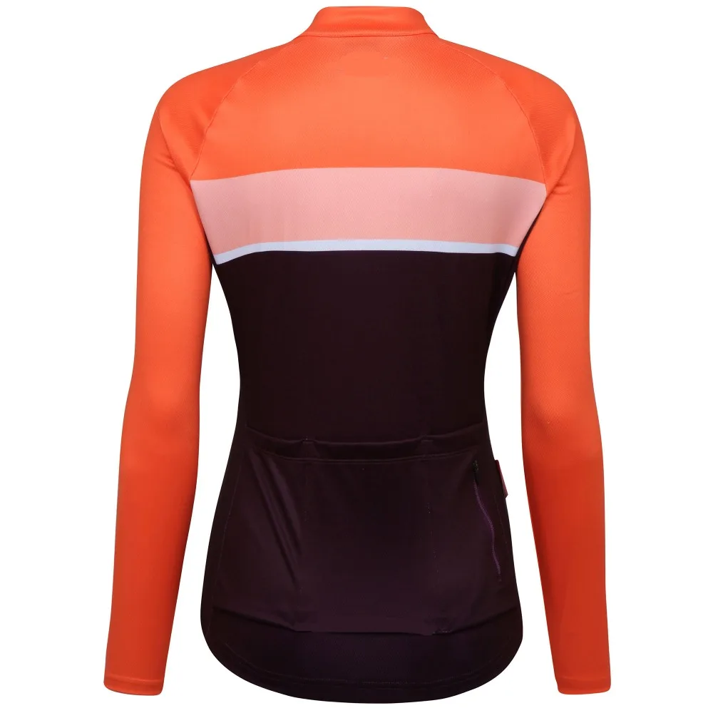 dhb-Classic-Women-s-Roubaix-Long-Sleeve-Jersey-Long-Sleeve-Jerseys-Orange-Burgundy-AW16-TW0345-4