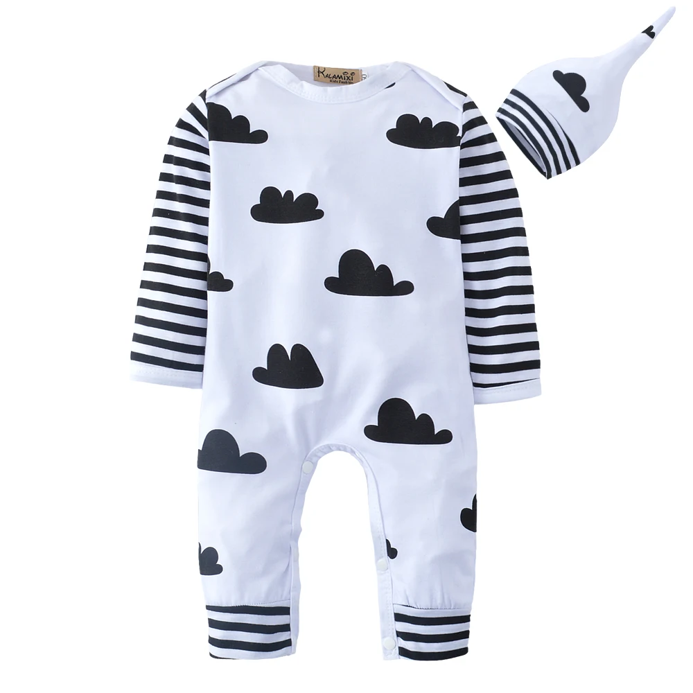 2018-Autumn-style-Baby-Boys-Girls-Romper-Long-sleeved-Cloud-Printing-Newborn-Jumpsuit-Hat-Baby-Girls (1)