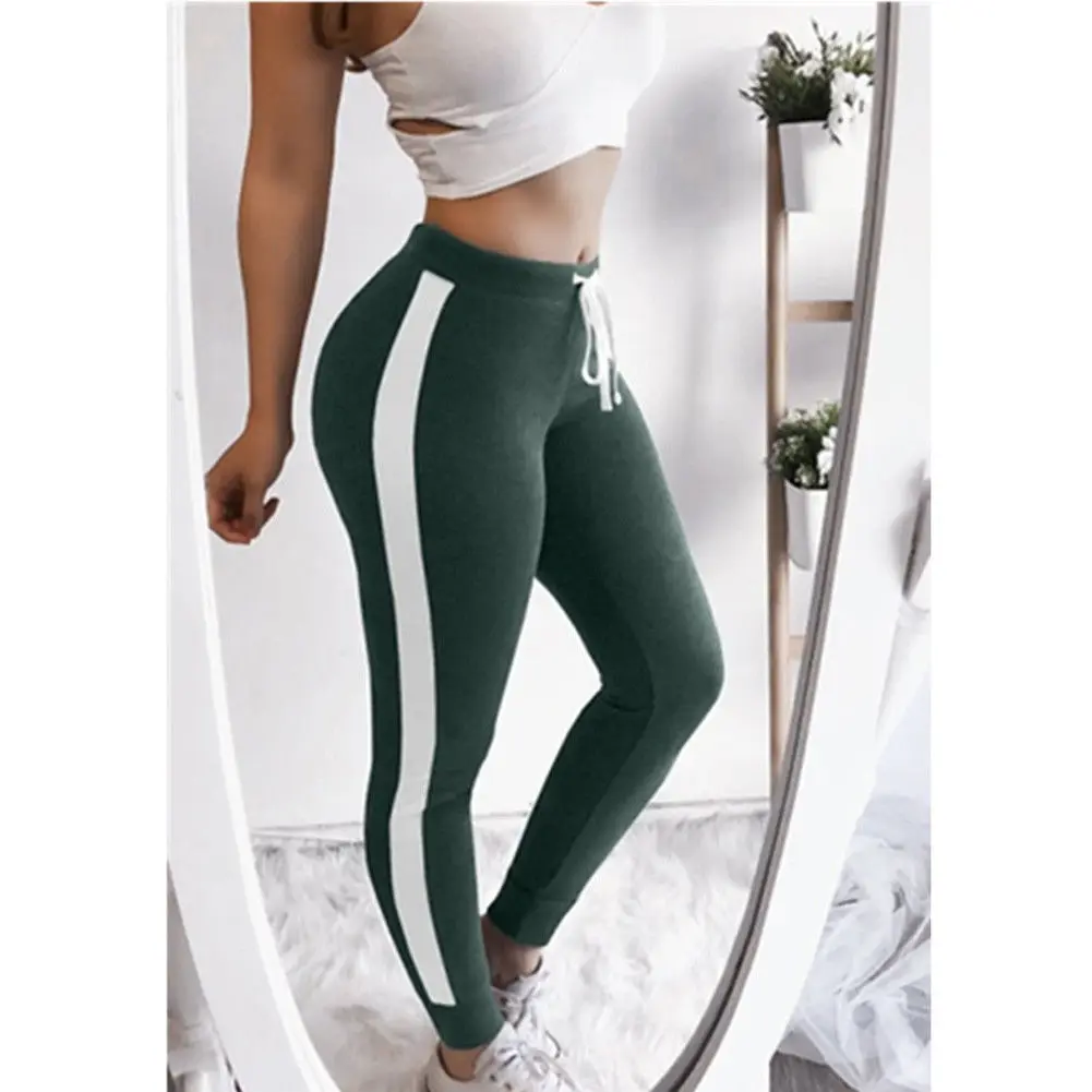 Для женщин брюки женские Фитнес Леггинсы Брюки - Цвет: Зеленый