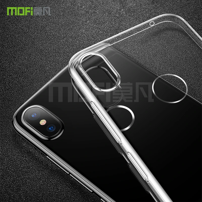 Оригинальный чехол MOFI для Xiaomi Mi Mix 2s Mix2s чехол-накладка силиконовая Прозрачная