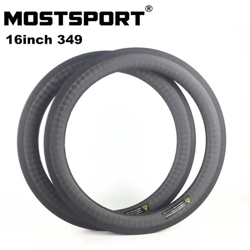

16inch 349 Brompton Carbon Rims For Brompton Bike/Folding Bike/Child's Bike/BMX