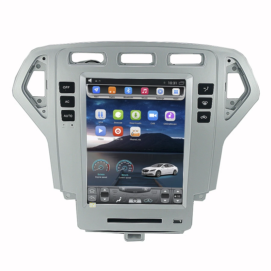 Asvegen 10 4 ''GPS навигация мультимедийный плеер Тесла стиль экран для Ford Mondel 2007 2008
