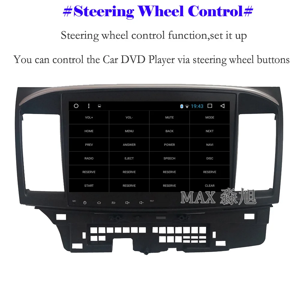 Excellent MAX Android 8.1 Car DVD Player for Mitsubishi Lancer Car Radio RDS GPS Navigation system Free Map Bluetooth Call swc mirror link 4