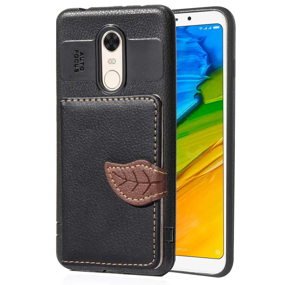 PU Leather Credit Card Slot Wallet Bag Phone Case For Xiaomi Redmi 5 Plus 4X 6A NOTE 4 5A Prime 6 7 Pro Mi A2 Lite Pocophone F1