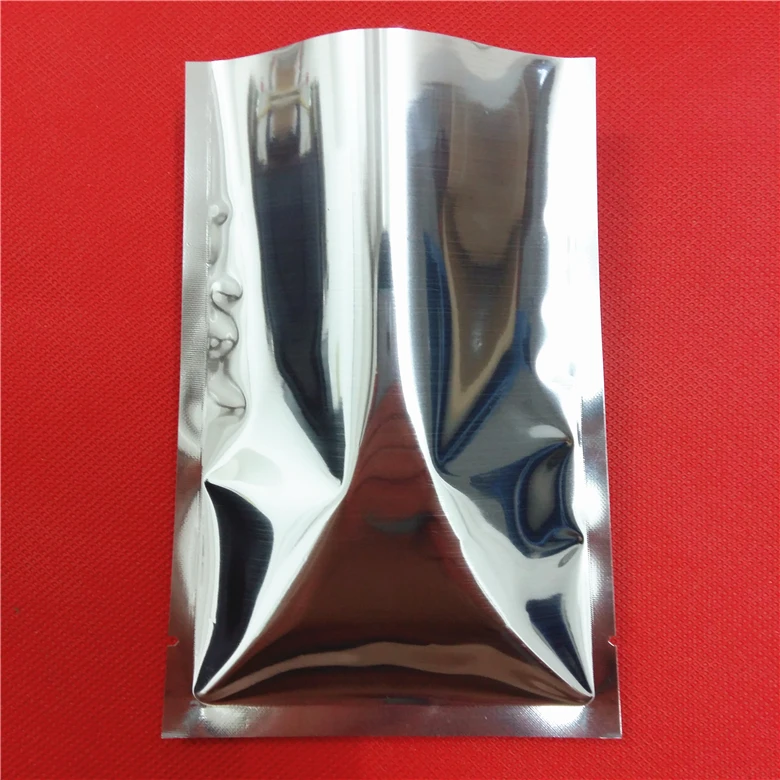 

100 шт./лот 20*30 см сумка из алюминиевой фольги теплоизоляционная Упаковочная Сумка-серебряное алюминиевое покрытие кокосовый плоский водонепроницаемый мешок