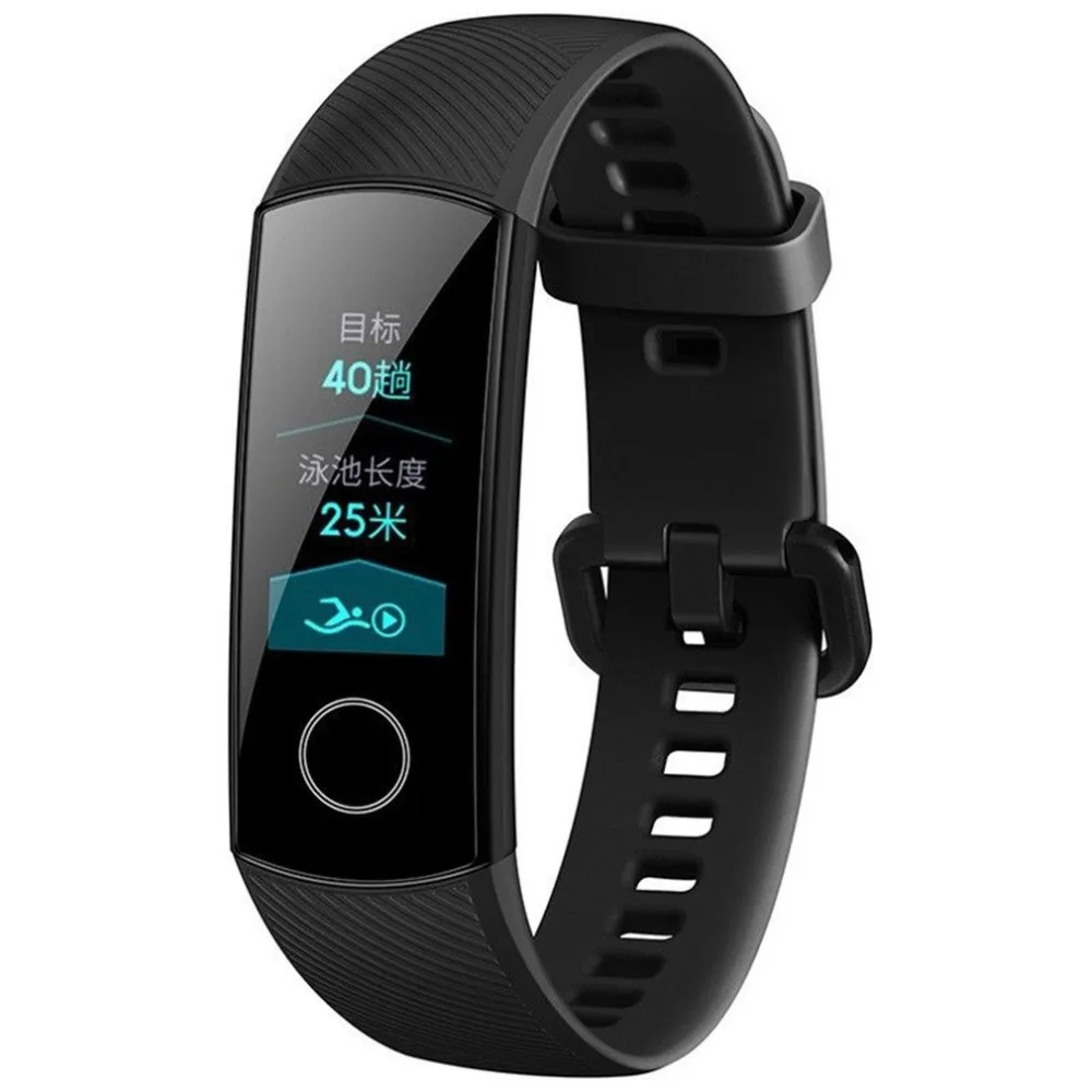 Смарт-браслет huawei Honor Band 4 Amoled, цветной, 0,95 дюйма, сенсорный экран, фитнес-трекер, умный Браслет для плавания, поза, частота сердечных сокращений