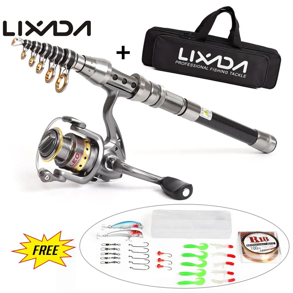 удочка с катушкой телескопическая. Sougayilang телескопическая удочка 146/5. катушка для спиннинга. набор рыбака (спиннинг+катушка) 1/40.