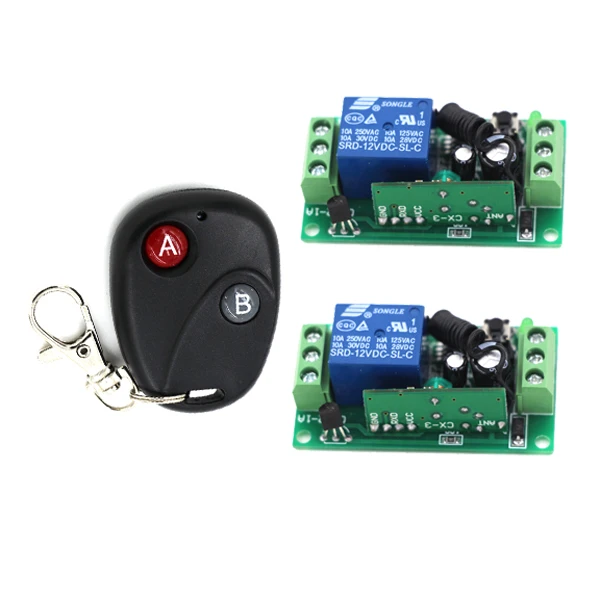 

Remote Control Switches DC 9V 12V Micro Cicuit Remote Switch Relay Learning Smart Home Automatic Normally Open Close 315/433MHZ
