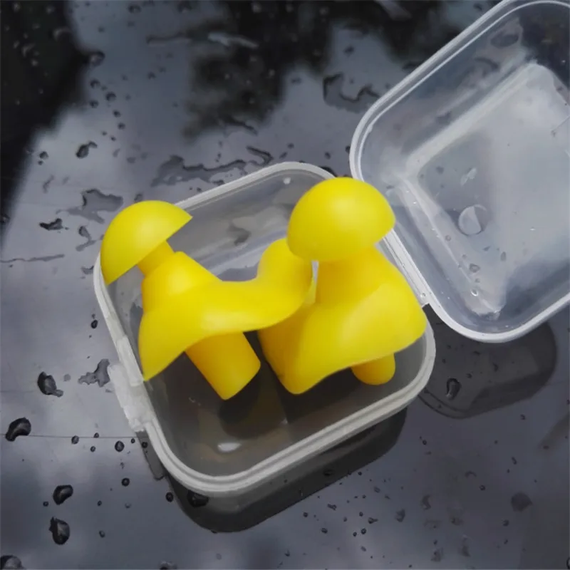 Dustproof And Waterproof Spiral Swimming Earplugs Adult Silicone Swim Dive Supplies Professional Anti-noise Soft Earplugs Boxed