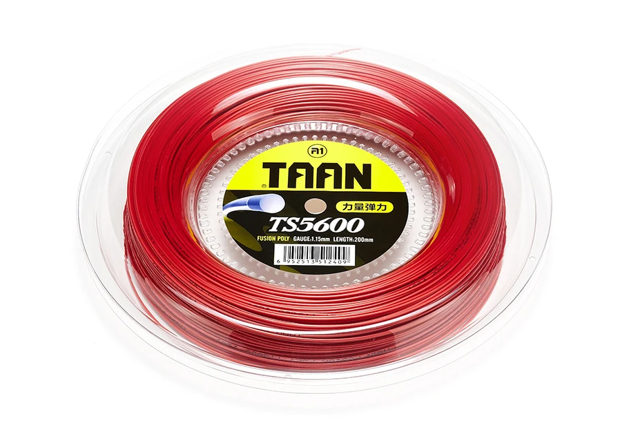 TAAN 1.15mm TS5600 Tennis Racket String Fusion Poly Durable Tennis Training Power String 1 Reel 200m Tennis Accessories