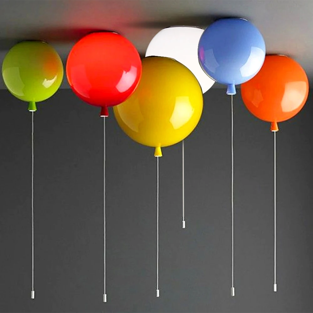 Красочный воздушный шар, потолочный светильник для детской комнаты, милый шар, абажур, светильник для гостиной, паба, отеля, декоративный светильник ing
