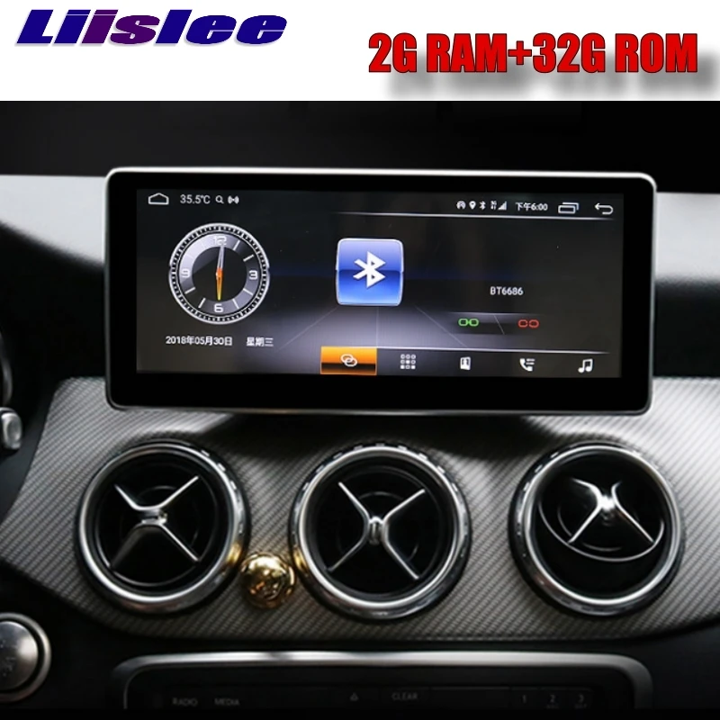 Clearance Liandlee Car Multimedia Player NAVI For Mercedes Benz MB GLA Class X156 2014~2018 CarPlay Adapter Radio Stereo GPS Navigation 3