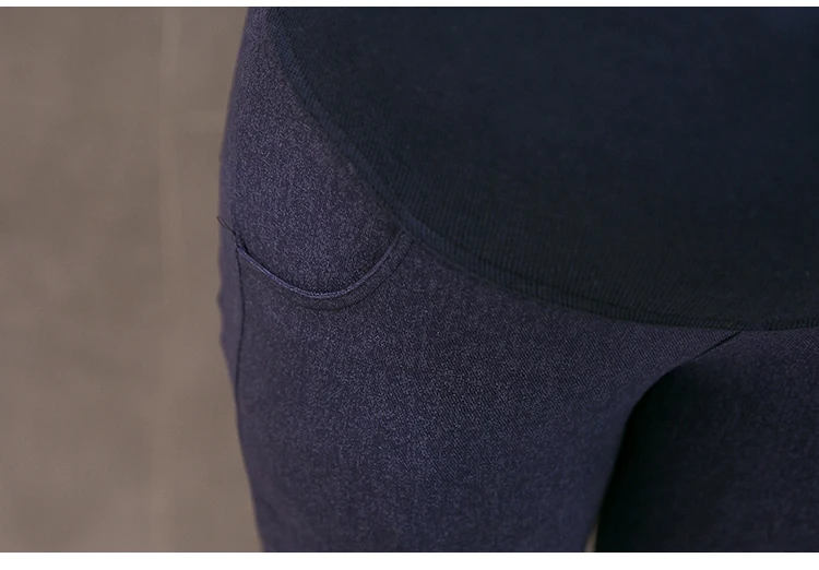 Осенне-зимние джинсовые однотонные брюки для беременных женщин с эффектом потертости, узкие брюки