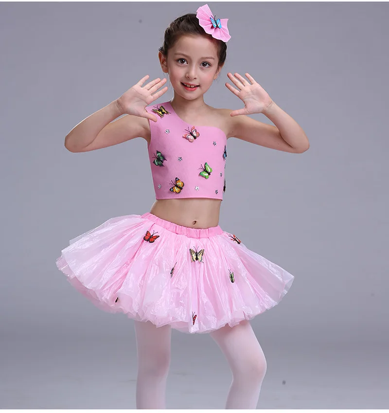 Children's Stage Dance Wear Performance Clothing Stage Clothing Show Performance Clothing Plastic Bag Girls Fashion Show Dress