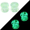 2Pcs Glow In The Dark Silicone Ear Plugs And Tunnels Piercing Expander Piercing Tunnel Ear Tunnels Stretchers Plug Ear Gauges ► Photo 2/6