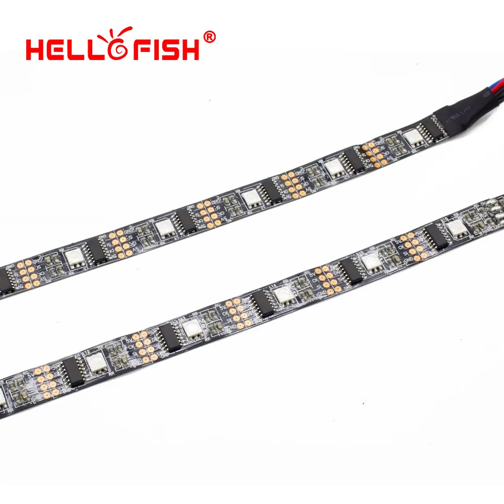 Светодиодный светильник Ambilight 5 м WS2801 Raspberry Pi, светодиодный контроллер для Arduino, разработка ambilight tv, белая или черная печатная плата, HELLO FISH