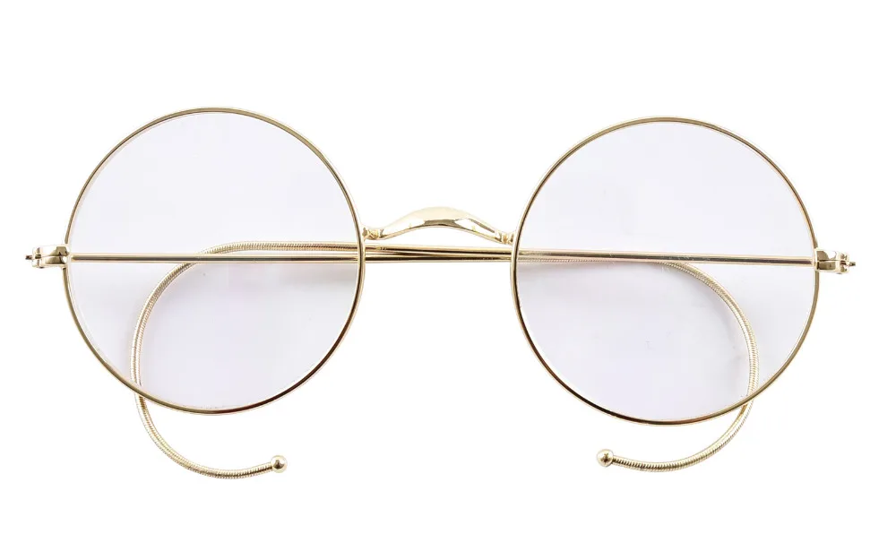 Agstum Retro Small Round Optical Rare Wire Rim Eyeglasses Frame 