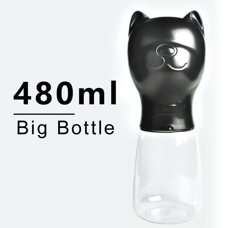 480Ml Portable Pet Water Bottle For Dogs French Bulldog Pug Travel Puppy Cat Drinking Bowl Outdoor Pet Water Dispenser Feeder