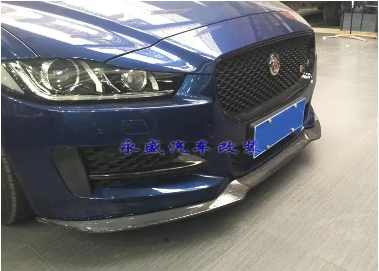 Углеродное волокно передний и задний бампер спойлер Диффузор Крышка для Jaguar XE 2015