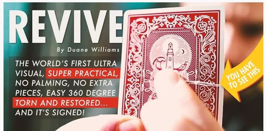 

Revive by Duane Williams - Magic tricks