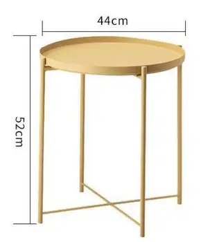 

44*52cm Round Coffee Tables Iron side table tea table