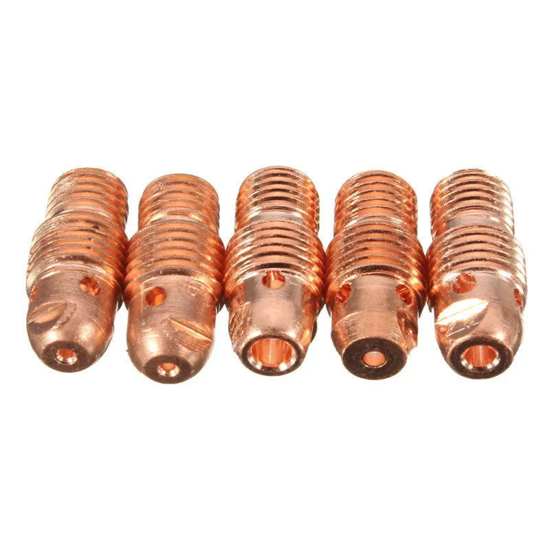 Skup 46 sztuk TIG soczewka gazowa korpus tulei różne rozmiary zestaw dla TIG palnik do spawania SR WP9 20 palnik do spawania es zestawy narzędzi