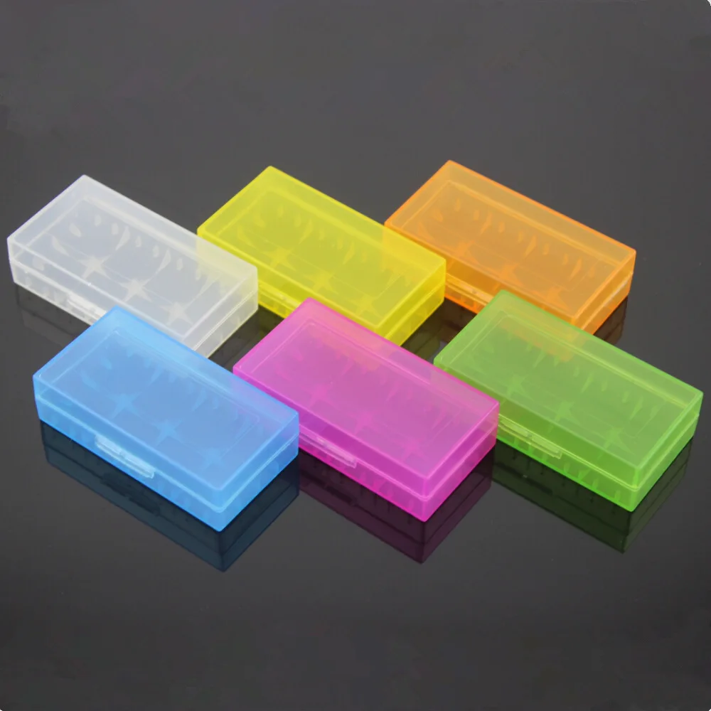 10pcs/lot New Hard Plastic Battery Protective Storage Boxes Cases Holder For 18650 18350 CR123A 18500 Free shipping |
