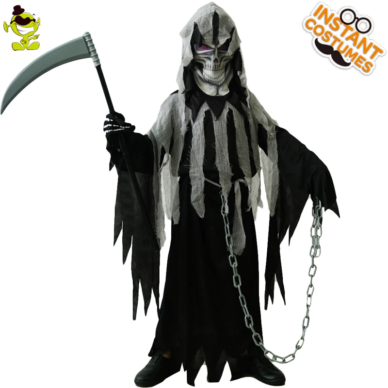 

Boy's Halloween Mr.Grim Costume Cosplay Children Horror Hot Sale Death Devil Halloween Cosplay Party Costumes