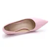 2022 New Women Med High Heels Ladies Pointed Toe Heeled Shoes Leather Fashion Pumps For Woman Office Shoes Pink Red E0005 ► Photo 3/6