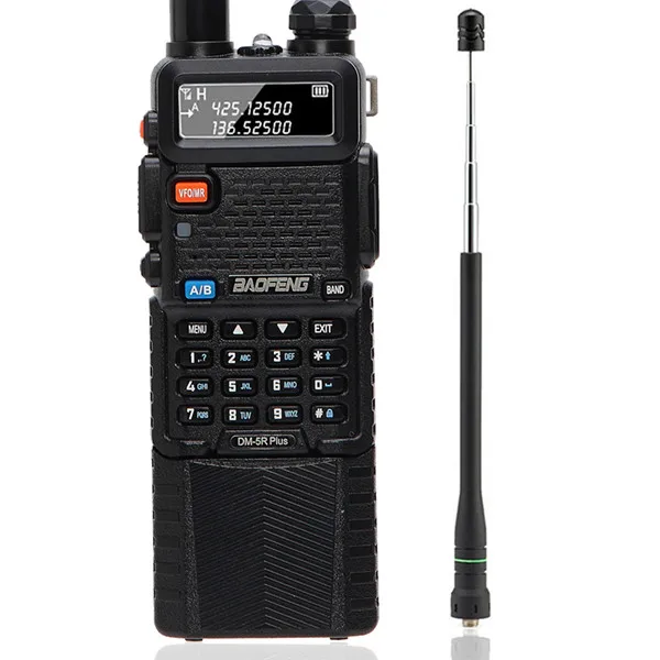 Baofeng DM-5R PLUS DMR Tier 1& 2 портативная рация цифровой и аналоговый DMR ретранслятор функция Совместимость с Motorola - Цвет: add Antenna