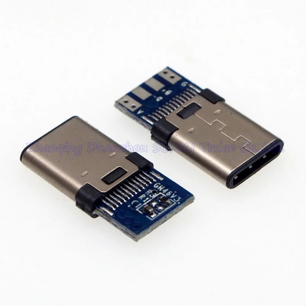 50 шт./лот USB3.1 C type usb штекер PCB двусторонняя вставка OTG Эндрюс для телефона|usb usb|usb
