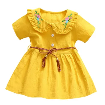 

CHAMSGEND Robe Fille Enfant Mariage De Soiree Toddler Kids Girls Short Sleeve Floral Princess Dresses Clothes 19APR10 P50