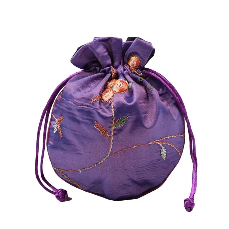 1 шт. традиционная шелковая дорожная сумка, Классическая китайская вышивка, упаковка для ювелирных изделий, сумка-Органайзер, сумки