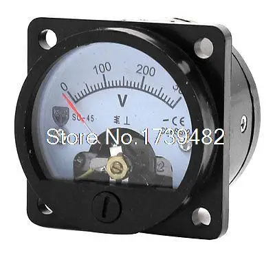 

DC 0-300V Direct Current Voltage Panel Meter Voltmeter Black