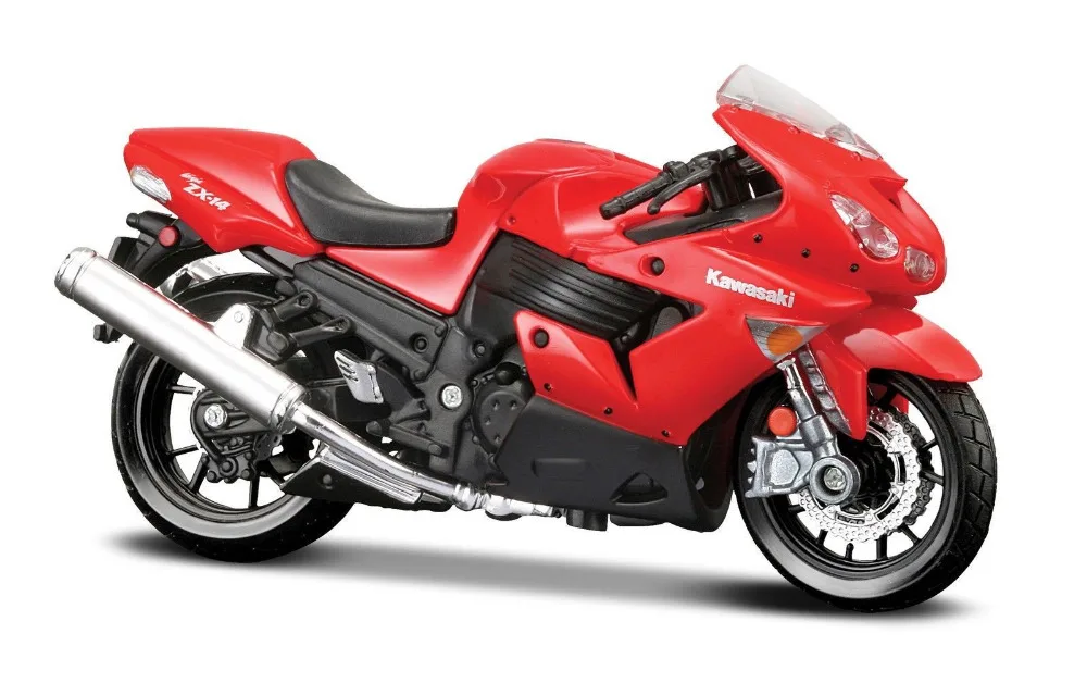 MAISTO 1:18 Kawasaki Ninja ZX 14R Red MOTORCYCLE BIKE ...