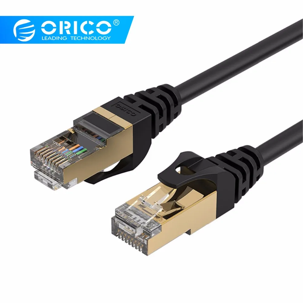 

ORICO Cat7 Ethernet Cable RJ45 Cat 7 Round Network Lan Cable RJ45 Patch Cord for PC Router Laptop Cable Ethernet with Shielding