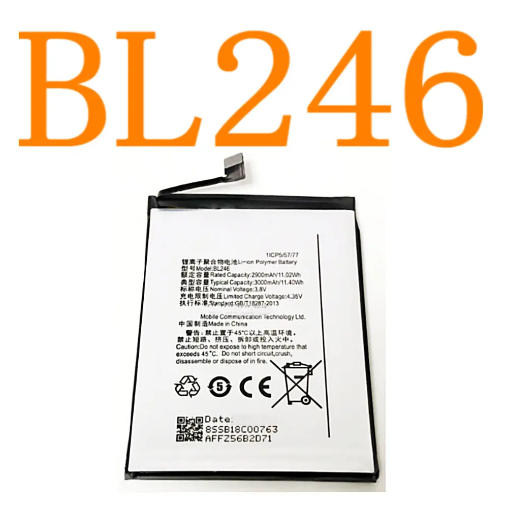 BL246 2900mAh High Quality Replacement accumulators Battery for Lenovo