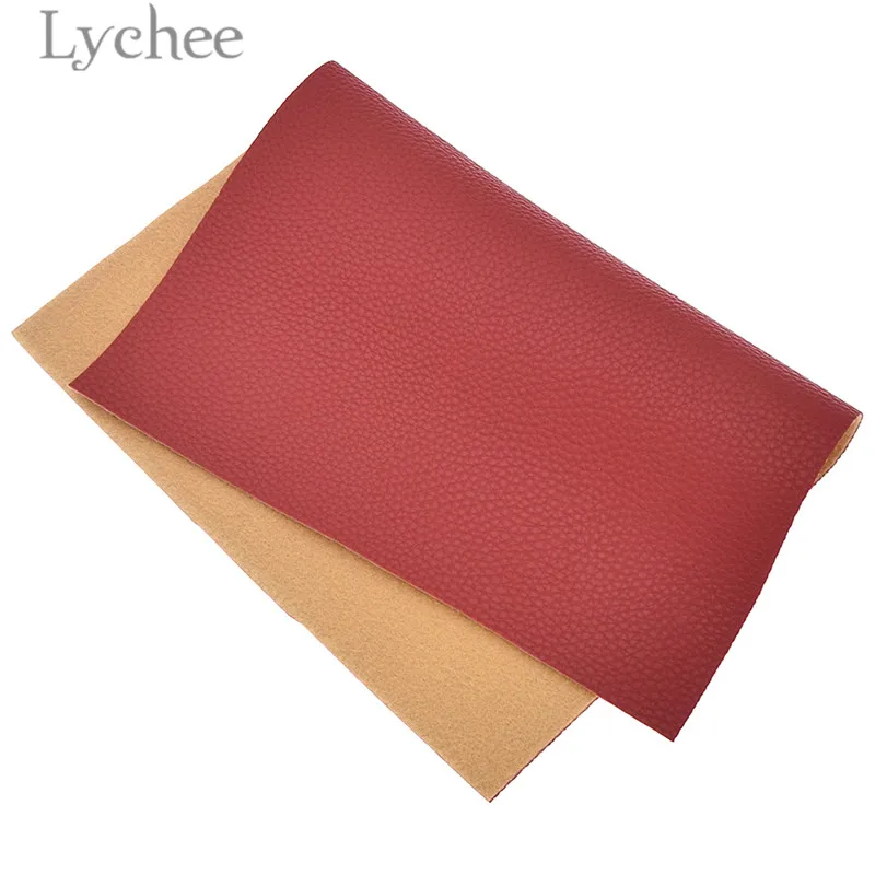 Lychee Life 21x29 см A4 личи искусственная кожа ткань сплошной цвет Замша Синтетическая Кожа DIY швейный материал для сумок одежды