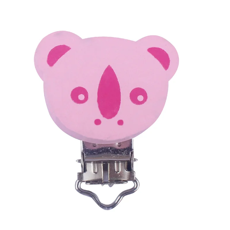 Pink Panda XCQGH 1 шт. цепочка для детской соски аксессуары мультфильм Стиль разнообразие необязательных милый ручной работы с зажимом для пустышка из бусин зажим - Цвет: Pink Panda