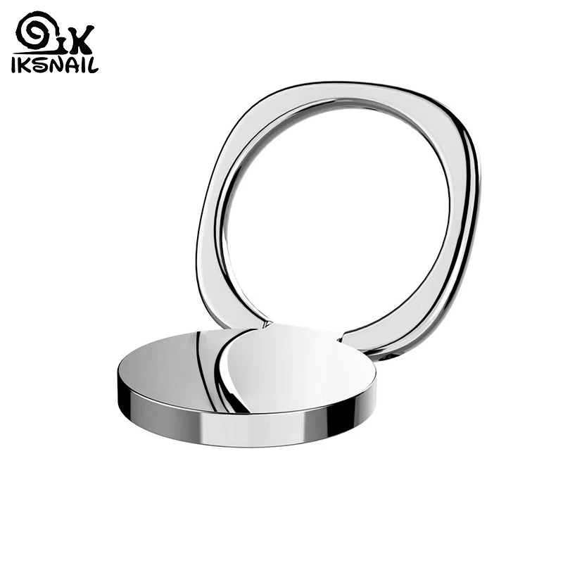 

IKSNAIL 360 Degree Universal Phone Finger Ring Holder GPS Stand for iPhone Samsung Xiaomi Smartphone Tablet Bracket plain bague