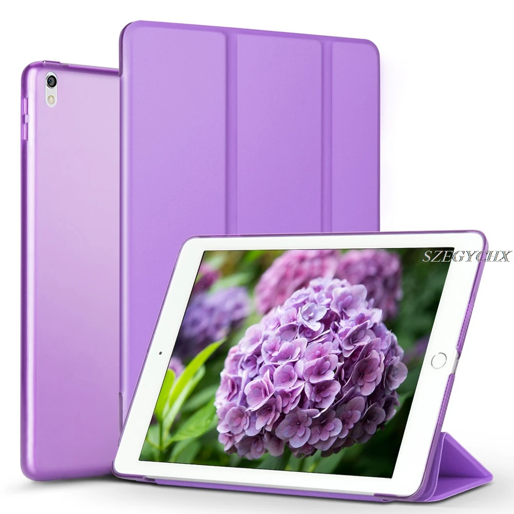 Для iPad Air 10,5 A2123 A2152 A2153 A2154 Чехол для iPad Pro 10,5 A1701 A1709 из искусственной кожи Smart Cover магнит автовключение - Цвет: Фиолетовый