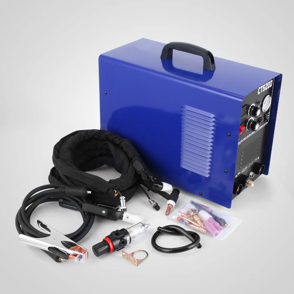 VEVOR CT520D Plasma Cutter Tig Stick Schweißer 3 in 1 Combo Schweißen Maschine, 50Amp Air Plasma Cutter, 200A TIG/Stick Schweißer VEVOR CT520D Plasma Cutter Tig Stick Schweißer 3 in 1 Combo Schweißen Maschine, 50Amp Air Plasma Cutter, 200A TIG/Stick Schweißer