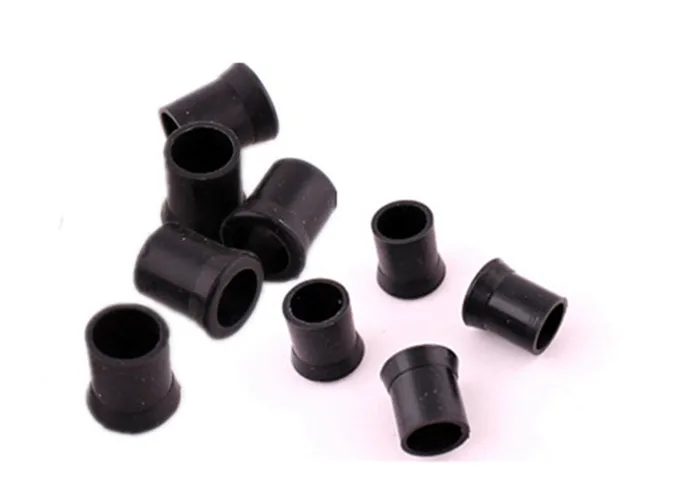 20 Pcs Tobacco Pipe Bite Mouthpiece Protective Cover Case Black Soft