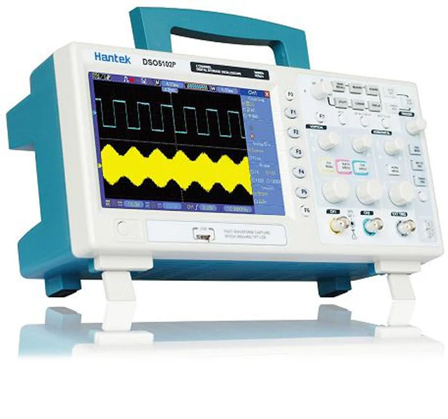 Best Price Hantek DSO5102P Digital Oscilloscope 100MHz 2Channels 1GS/s 7'' TFT LCD 800x480 Record Length 24K USB AC110-220V