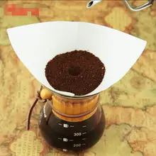 Популярный новейший бумажные фильтры для кофе ручной кофе порошковый фильтр древесное волокно фильтр бумажная емкость для совместного использования одноразовые фильтры