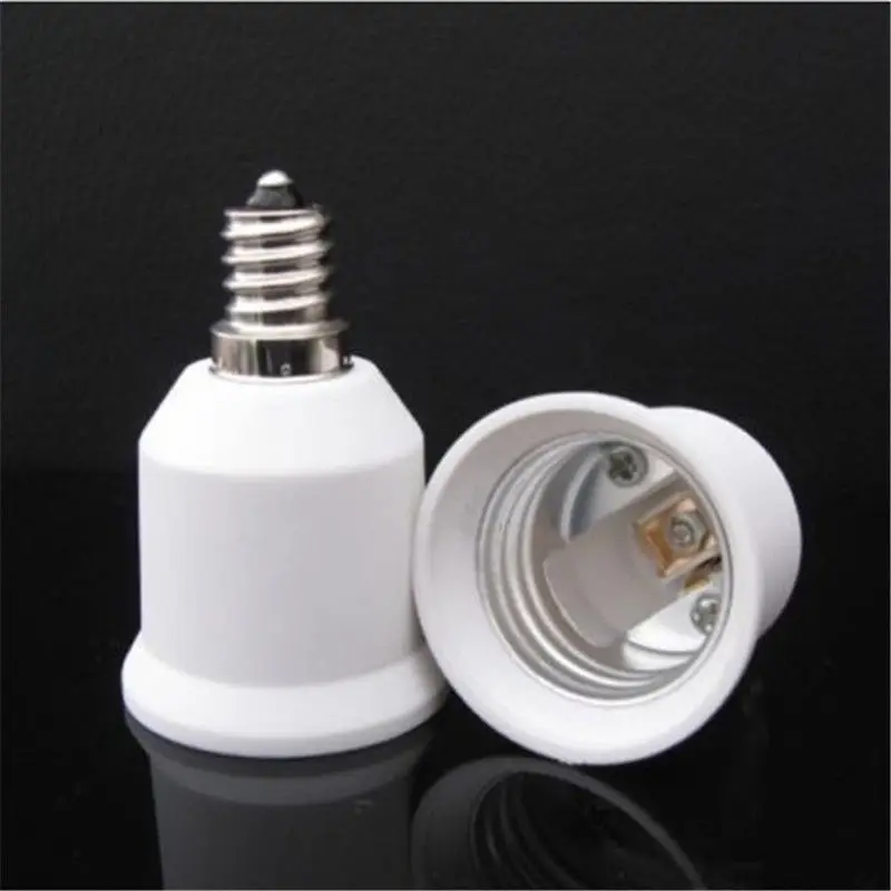 1X Fine White E12 To E27 Base LED Light Bulb Lamp Adapter Converter Screw Socket 1X Fine White E12 To E27 Base LED Light Bulb Lamp Adapter Converter Screw Socket