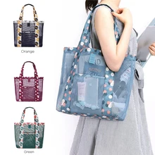 Женская упаковка для обеда, большие сумки, Сетчатая Сумка, Портативная сумка для пикника, сумка для хранения, сумка-тоут, уличные пляжные сумки