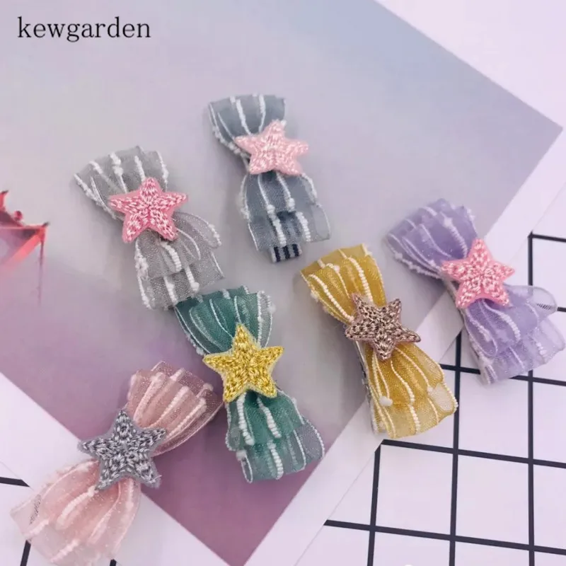 Kewgarden оптовая продажа белая лента из органзы с полосками 1 дюйм 25 мм искусственная